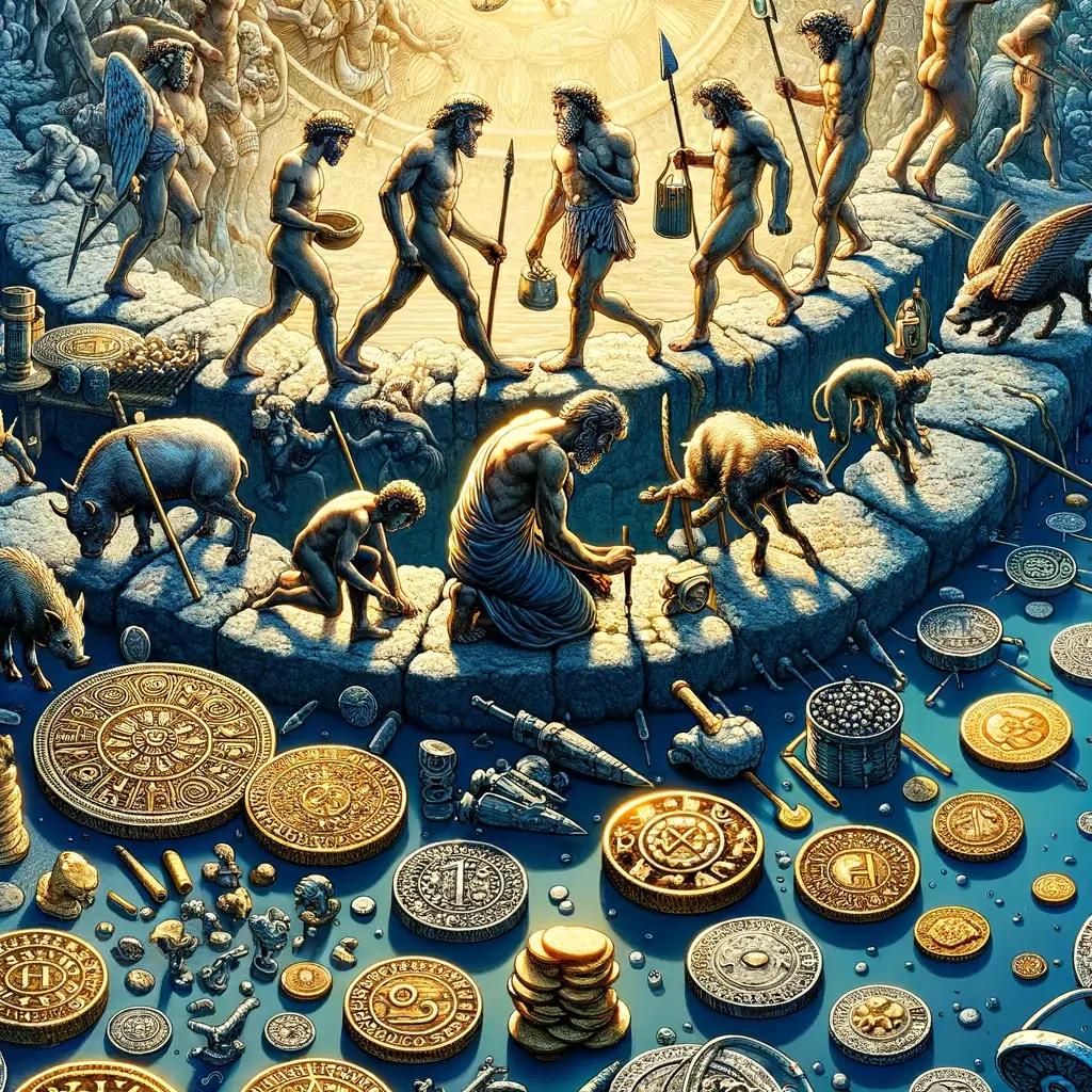 Första mynten 650 fkr