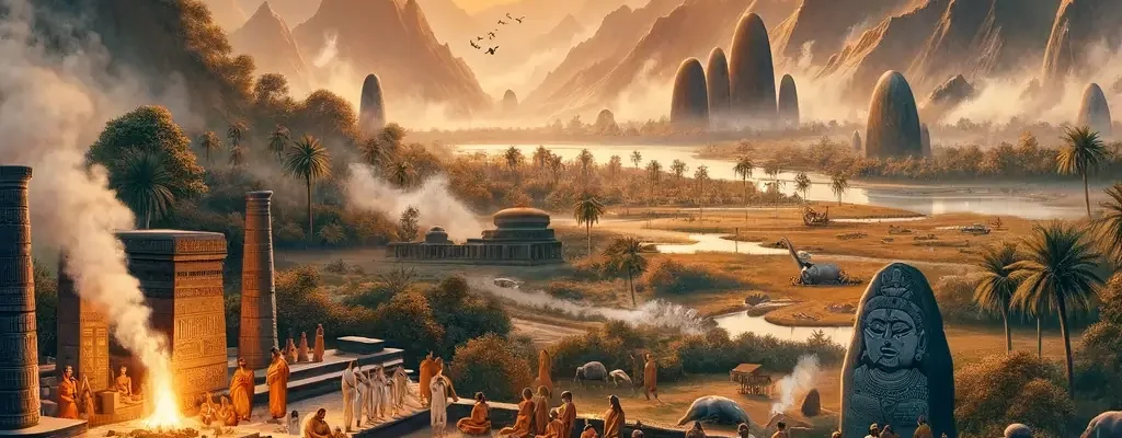 Grunderna till hinduismen cirka 1700 fkr