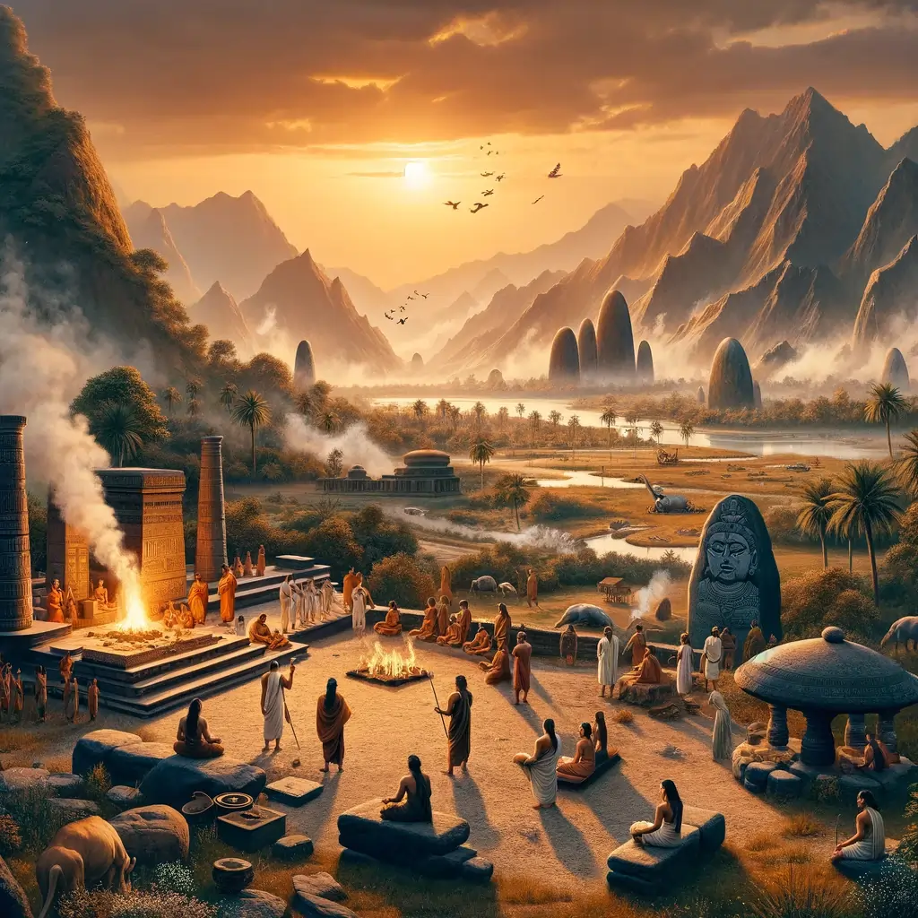 Grunderna till hinduismen cirka 1700 fkr