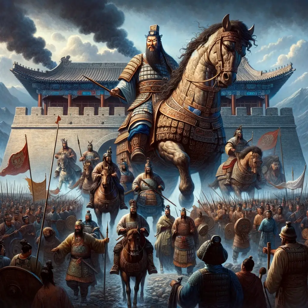 Qin enar Kina 221 före vår tideräkning