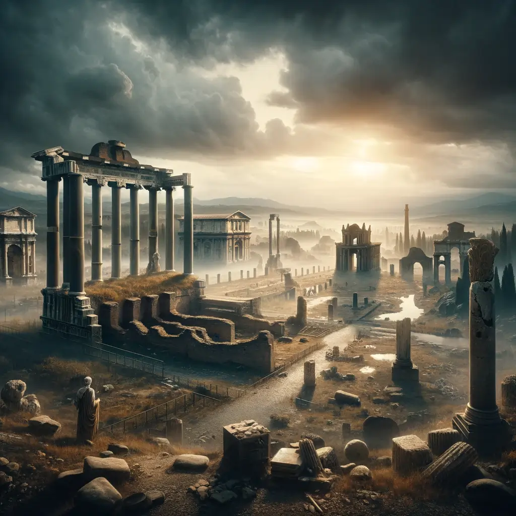 Romarriket faller 476